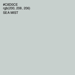 #C8D0CE - Sea Mist Color Image